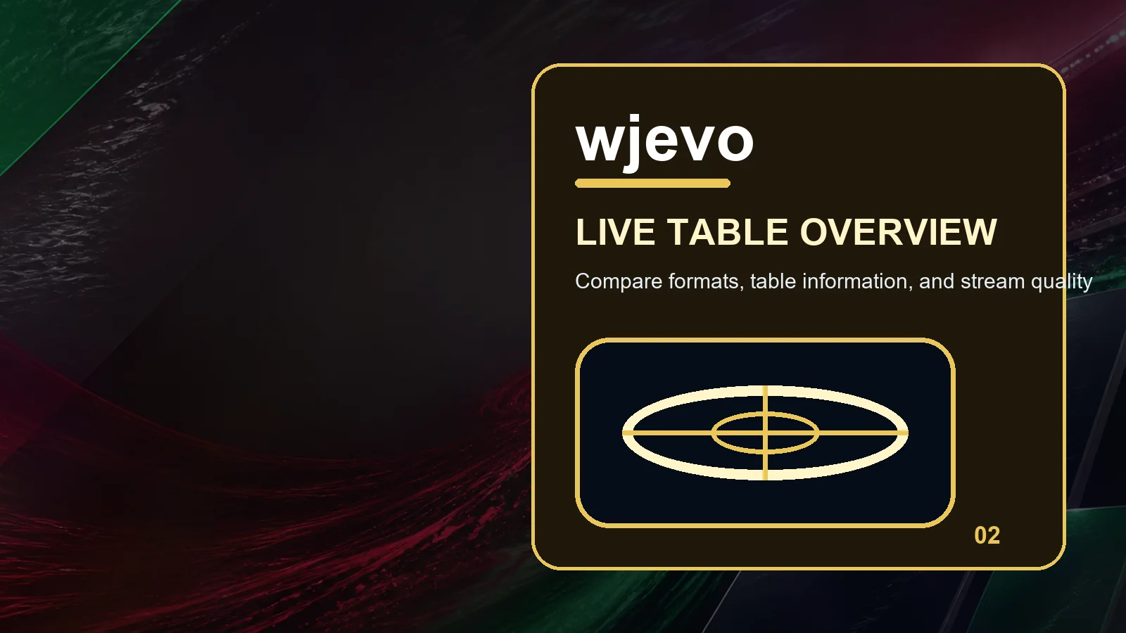 wjevo live casino full-width visual guide 2