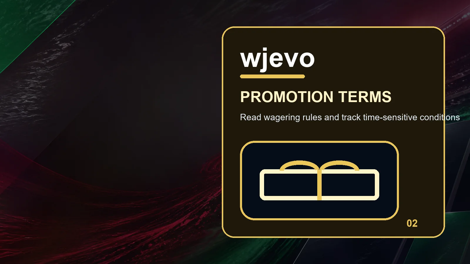 wjevo promotions full-width visual guide 2